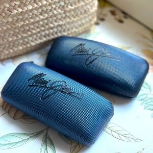 Maui Jim Sunglass Cases 2 Deep Blue Hard Clamshell